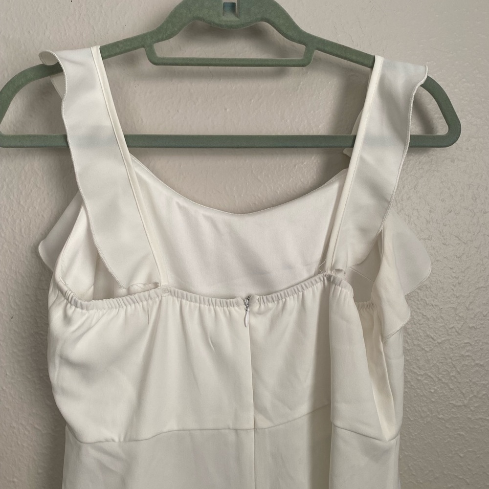 REVOLVE White Ruffle Mini Dress - Picture 8 of 9